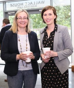 Pictured attending a coffee morning in aid of Hospice at David M. Breen & Co., Chartered Accountants and Businesx Advisors were Clair Grant and Jenny Kiely.Photo: John Power