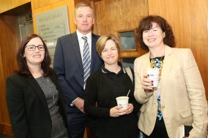 Pictured attending a coffee morning in aid of Hospice ay David M. Breen & Co., Chartered Accountants and Business Advisors were Caroline Bannon, David Breen, Florence Sweeney and Anne Marie PowerPhoto: John Power